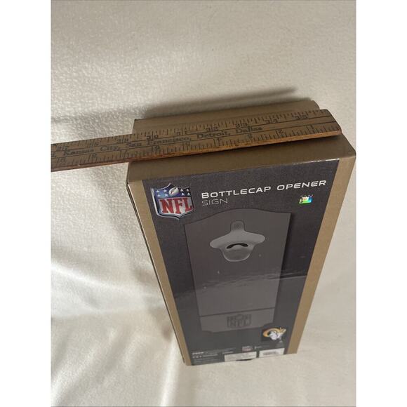 MAN CAVE NFL Los Angeles Ram’s Wall Bottle Opener Sign- NIB - Picture 4 of 4